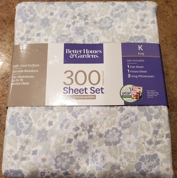 better homes and gardens 525 thread count sheet set
